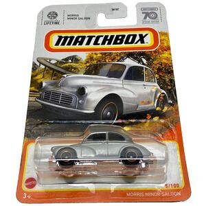 Matchbox Morris Minor Saloon 70 Years Silver Special Edition Car 1:64 NIP  2024